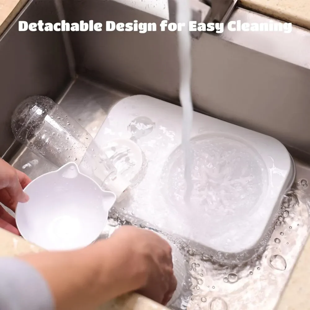 New 3-in-1 Raised, Whisker Friendly, Slow Feeder Pet Bowl